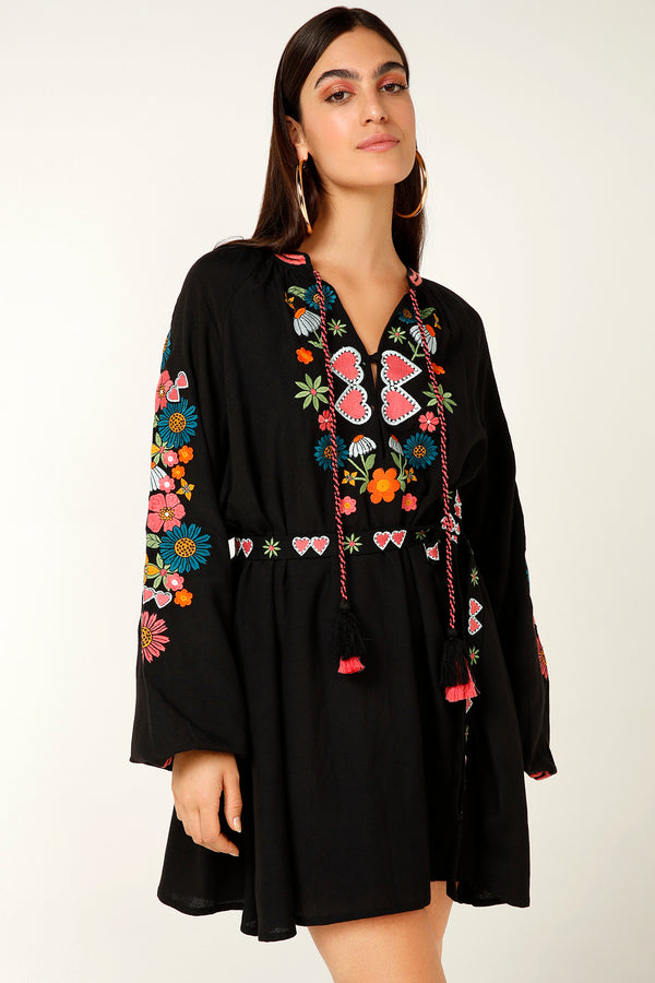 High As a Kite Embroidered Dress